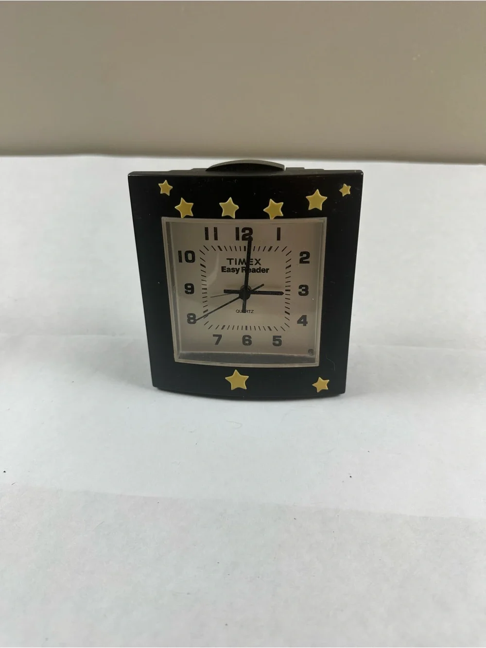 Timex Black and Gold Star Table- Alarm Clock - Easy Reader